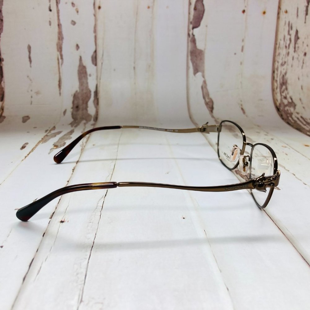 Coach Rectangular Brown Tortoise Eyeglasses Glass… - image 6
